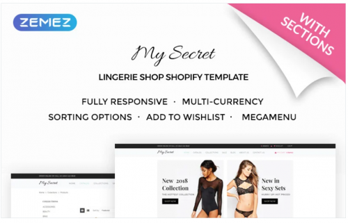 My Secret – Lingerie Shop Shopify Theme my secret lingerie shop shopify theme