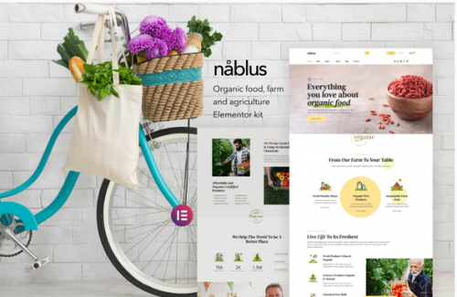 Nablus – Organic Food & Agriculture Template Kit nablus – organic food agriculture template kit