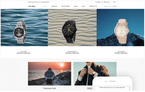 New Time – Watches Clean Shopify Theme new time watches clean shopify theme