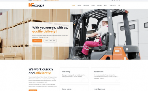 NextPack – Delivery Services Clean Joomla Template nextpack delivery services clean joomla template