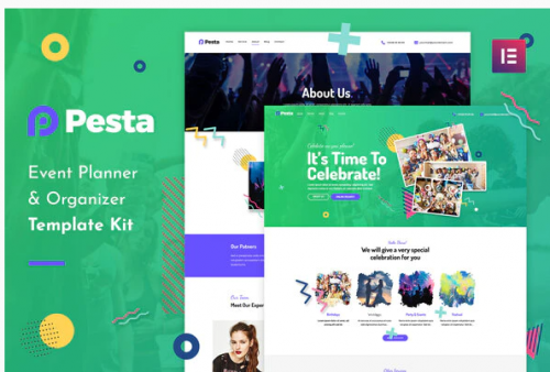 Pesta Kit – Event Planner & Organizer Elementor Template Kit pesta kit event planner organizer elementor template kit