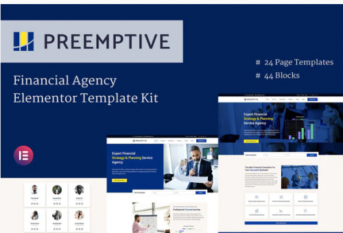 Preemptive – Business & Finance Elementor Template Kit preemptive business finance elementor template kit