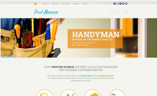 Proper Handyman Services Joomla Template proper handyman services joomla template