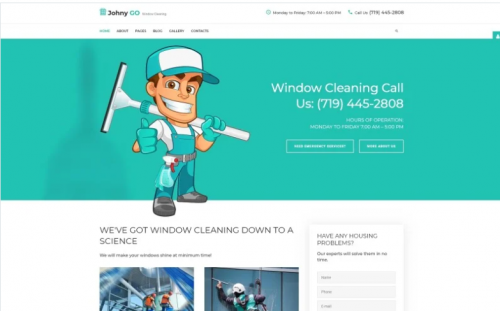 Pure Glass – Window Cleaning Services Joomla Template pure glass window cleaning services joomla template