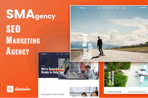 SMAgency – SEO Marketing Agency Elementor Template Kit smagency seo marketing agency elementor template kit