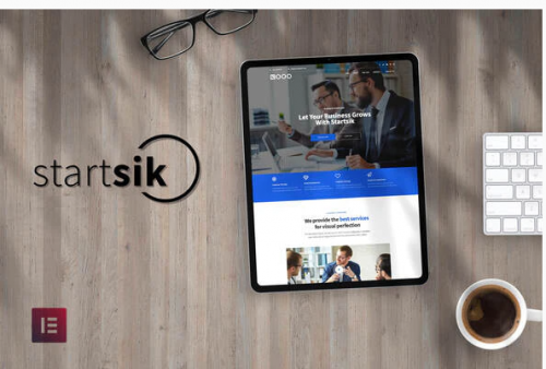 Startsik – Startup Business Elementor Template Kit startsik startup business elementor template kit