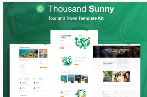 Thousand Sunny – Travel Elementor Kit thousand sunny travel elementor kit
