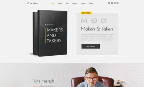 Tim French – Personal Pages Modern Joomla Template tim french personal pages modern joomla template
