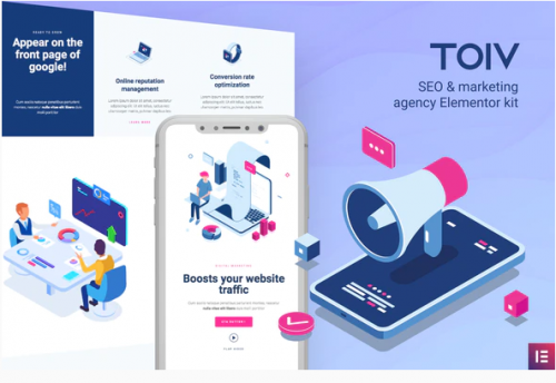 Toiv – SEO & Marketing Agency Elementor Template Kit toiv – seo marketing agency elementor template kit