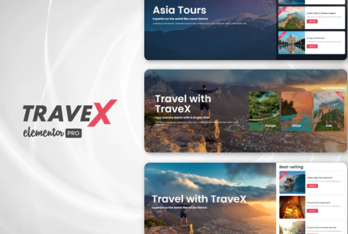 TraveX – Travel & Tour Agency Template Kit travex travel tour agency template kit