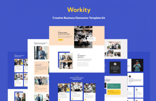 Workity- Creative Business Elementor Template kit workity creative business elementor template kit