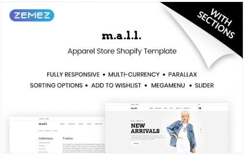 m.a.l.l. – Clothing Store Shopify Theme m a l l clothing store shopify theme