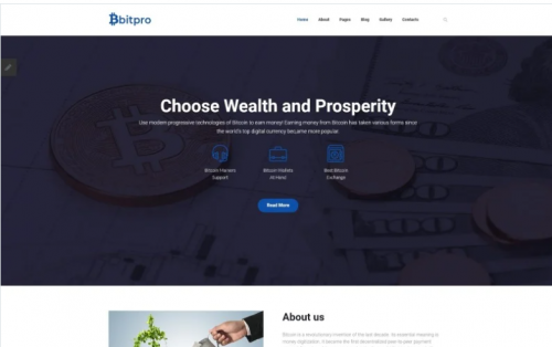 BitPro – Bitcoin Joomla Template bitpro bitcoin joomla template