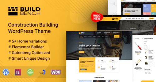 Construction Building WordPress Theme Buildbench