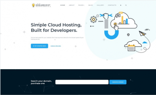 Dreamhost – Cloud Hosting Joomla Template dreamhost cloud hosting joomla template