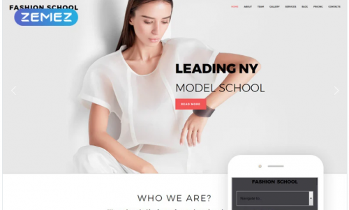 Fashion School – Model Agency Responsive Modern Joomla Template fashion school model agency responsive modern joomla template