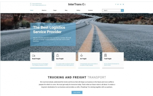 InterTrans.Co – Transportation Joomla Template intertrans co transportation joomla template