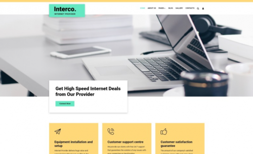 Interco Internet – Provider Joomla Template interco internet provider joomla template