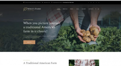 Mike’s Farm – Food Responsive Simple Joomla Template mikes farm food responsive simple joomla template