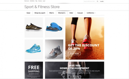 Sports Shop Magento Theme