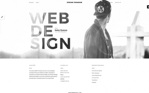 Stefan Thomson – Elegant Personal Web Designer Portfolio Joomla Template stefan thomson elegant personal web designer portfolio joomla template