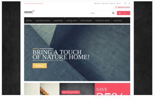 Tiles Stone Magento Theme