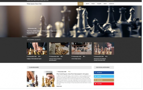 White Queen Chess Club – Chess Joomla Template white queen chess club chess joomla template