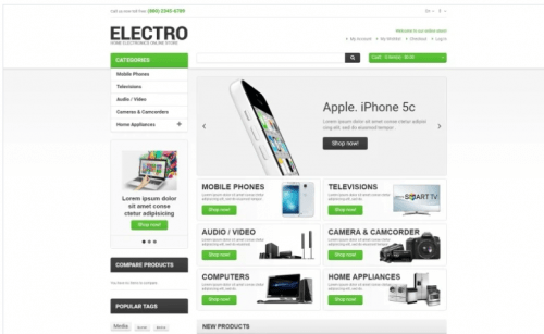 Electro Appliances Magento Theme