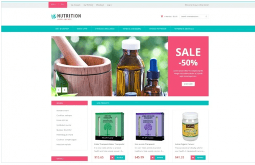 Healthy Life Supplements Magento Theme