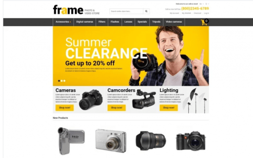 Photography Responsive Magento Theme