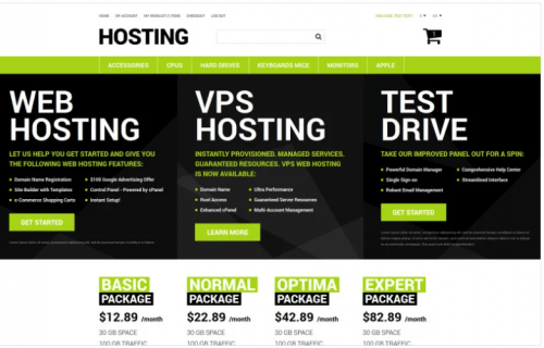 Pro Hosting Store Magento Theme
