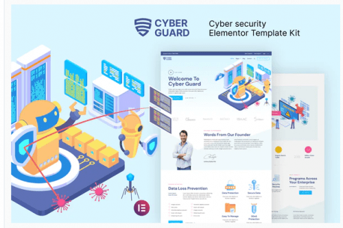 Cyberguard – Cyber Security Elementor Template Kit
