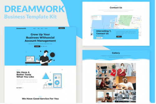 Dreamwork Business Management Elementor Template Kit