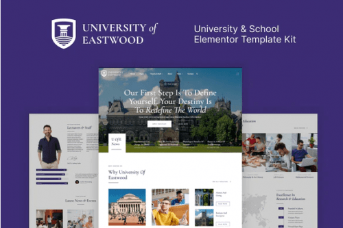 Eastwood – University School Elementor Template Kit