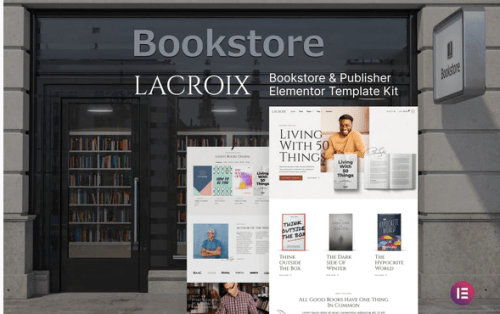 LaCroix – Author & Publisher Elementor Template Kit