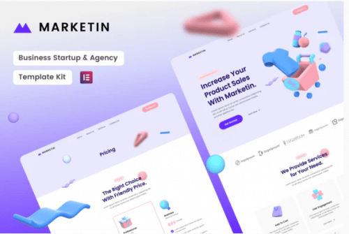 Marketin Business Startup Agency Elementor Template Kit