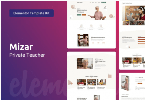 Mizar — Private Teacher Education Elementor Template Kit