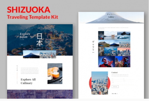 Shizuoka Travel Elementor Template Kit