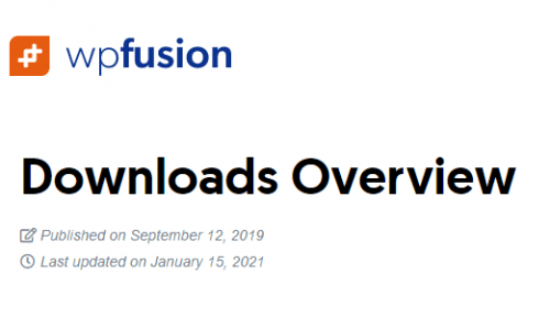 WP Fusion – Downloads