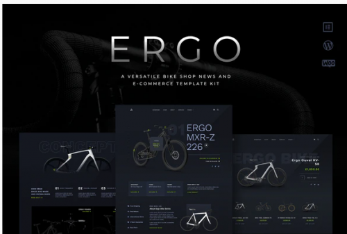 ERGO A Versatile Bike Shop News and eCommerce Template Kit