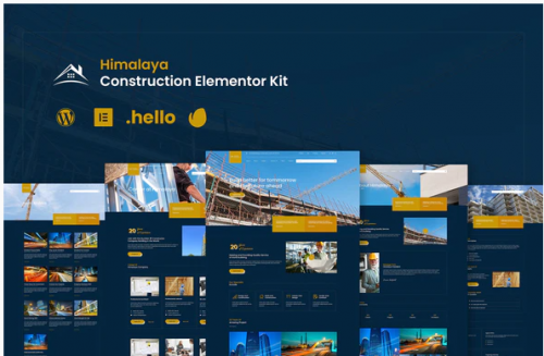 Himalaya Construction Elementor Template Kit