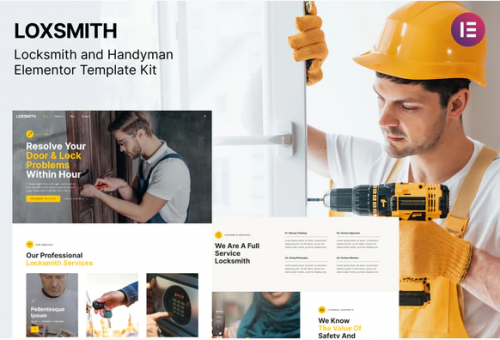 Loxsmith — Key Locksmith Services Elementor Template Kit
