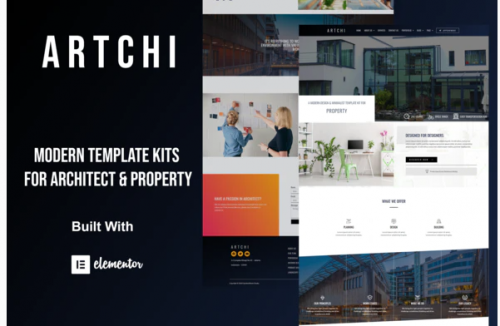 Artchi Modern Architecture Elementor Template Kit