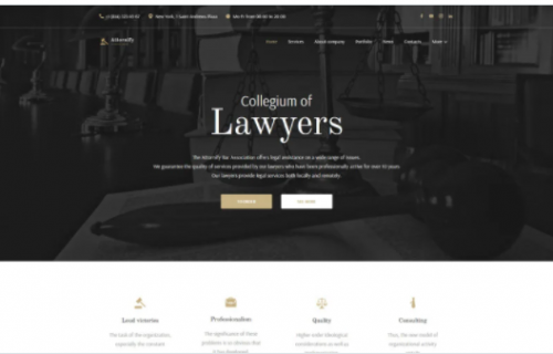 Attornify Private Law Firm and Attorney WordPress Theme 1