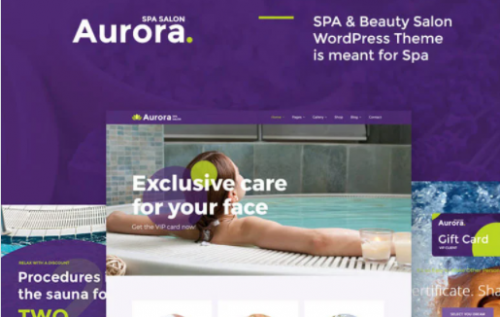 Aurora Spa Beauty Salon WordPress Theme