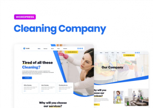 Clino – Cleaning Business Elementor Template Kit