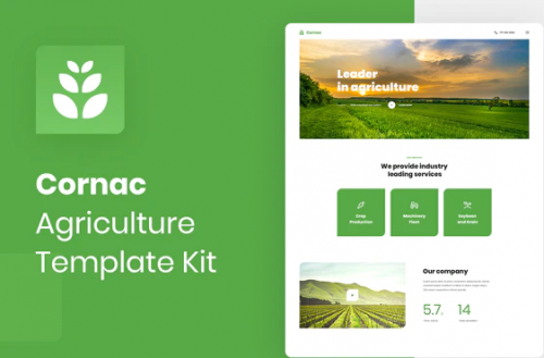 Cornac Agriculture Elementor Template Kit 1