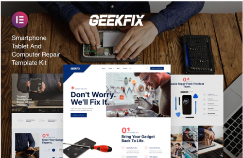 Geekfix — Smartphone Tablet Computer Repair Elementor Kit