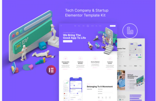 Landon – Tech Company Startup Elementor Template Kit