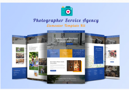 Onestudio Photographer Agency Service Elementor Template Kit